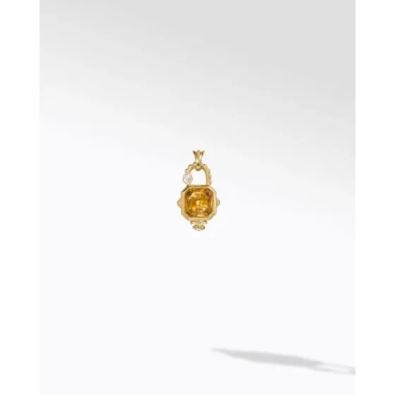 Konstantino Alexandria 18K Yellow Gold Citrine and Diamond Pendant