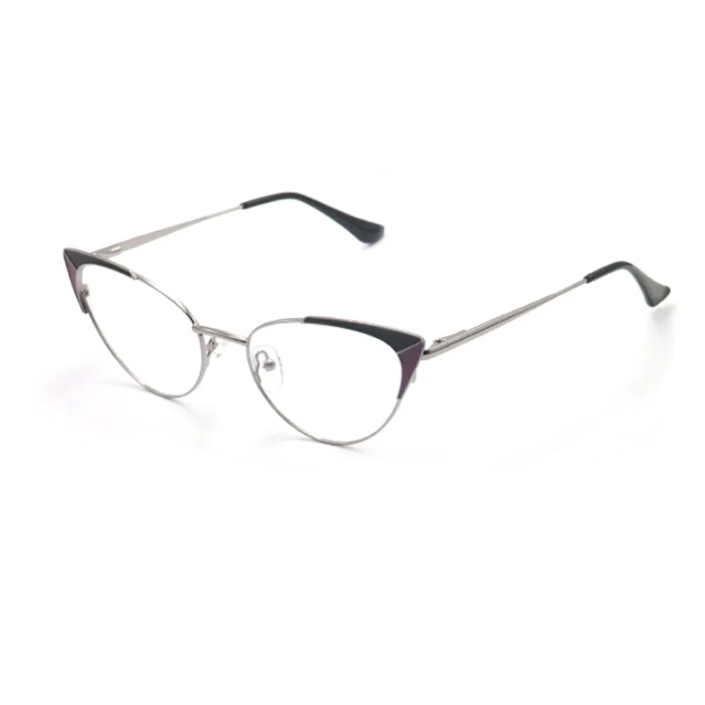 Laoyehui Women's Eyeglasses Cat Eye Reading Glasses Black Red Khaki
