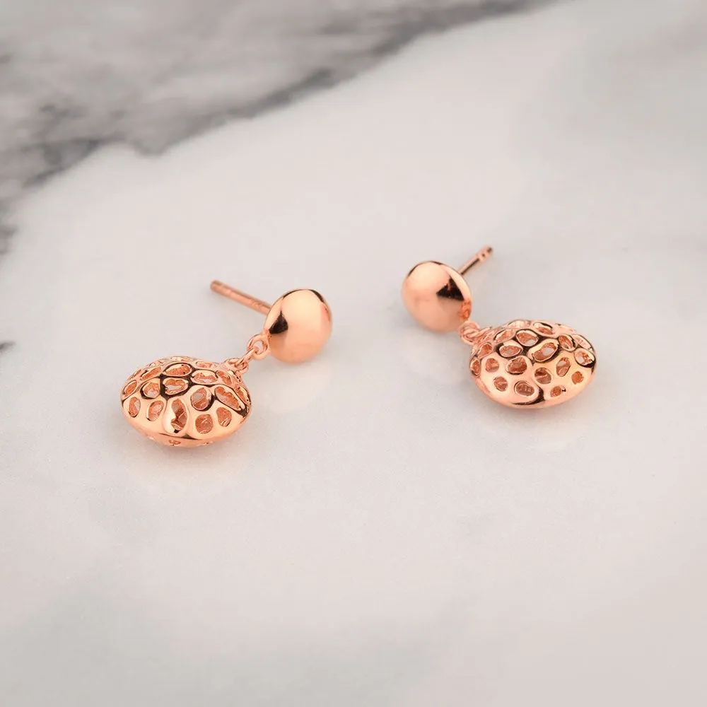 Lattice Pebble Earrings