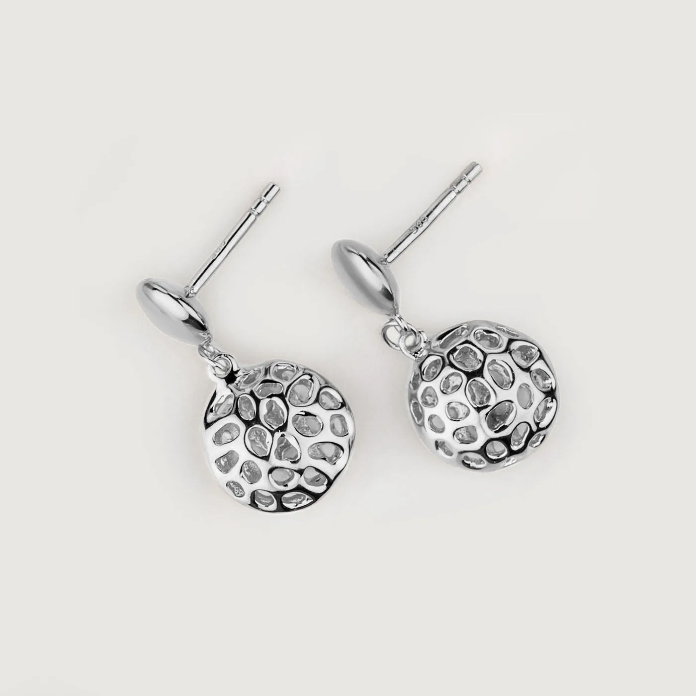 Lattice Pebble Earrings