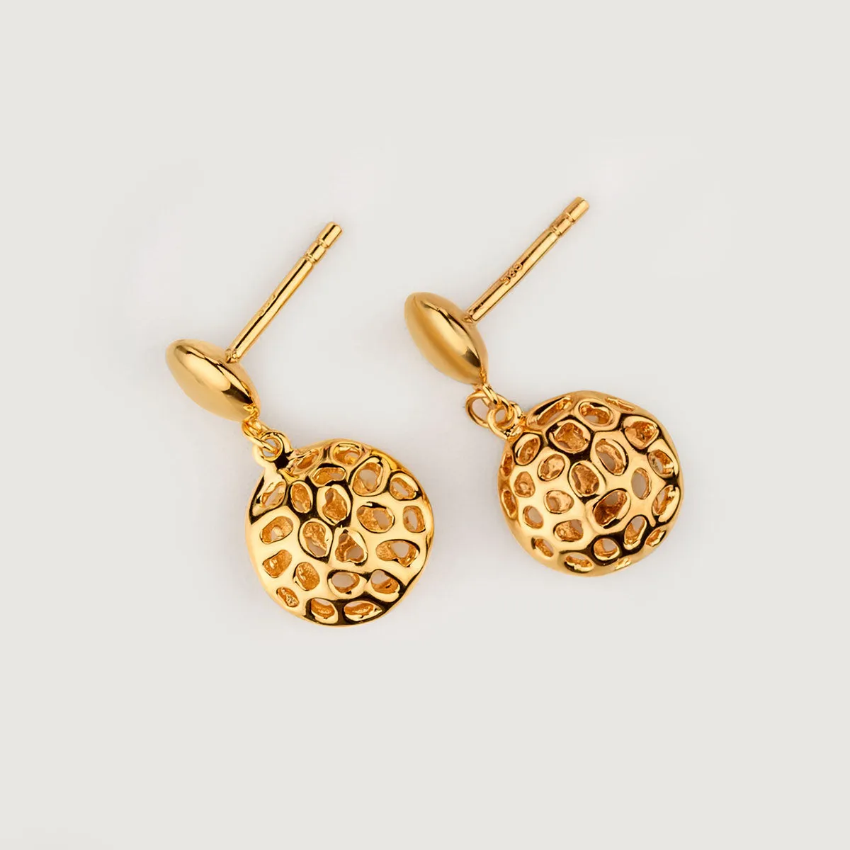 Lattice Pebble Earrings