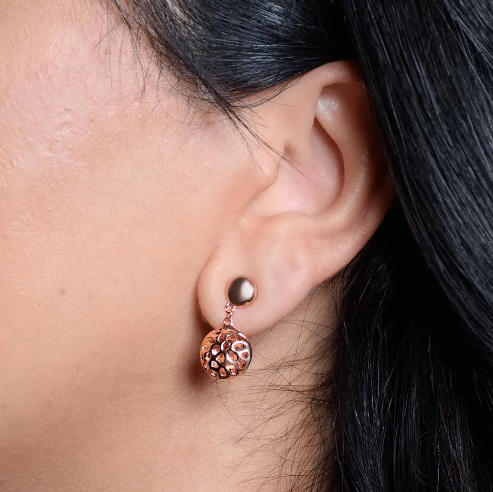 Lattice Pebble Earrings