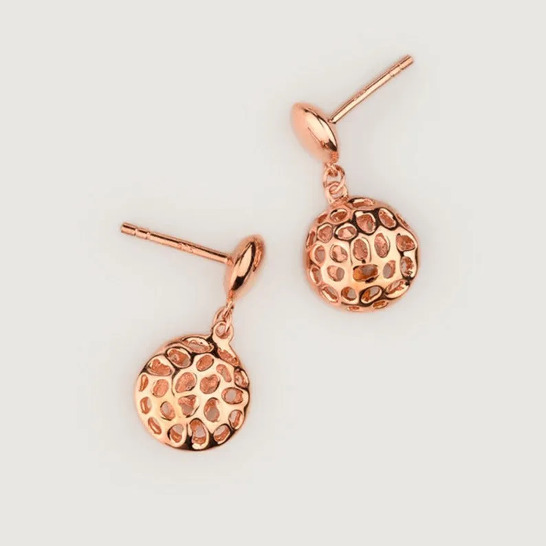 Lattice Pebble Earrings
