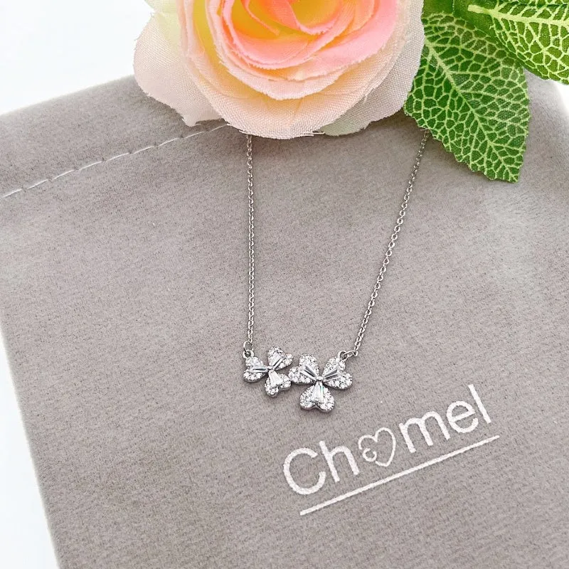 Leaf Cubic Zirconia Necklace