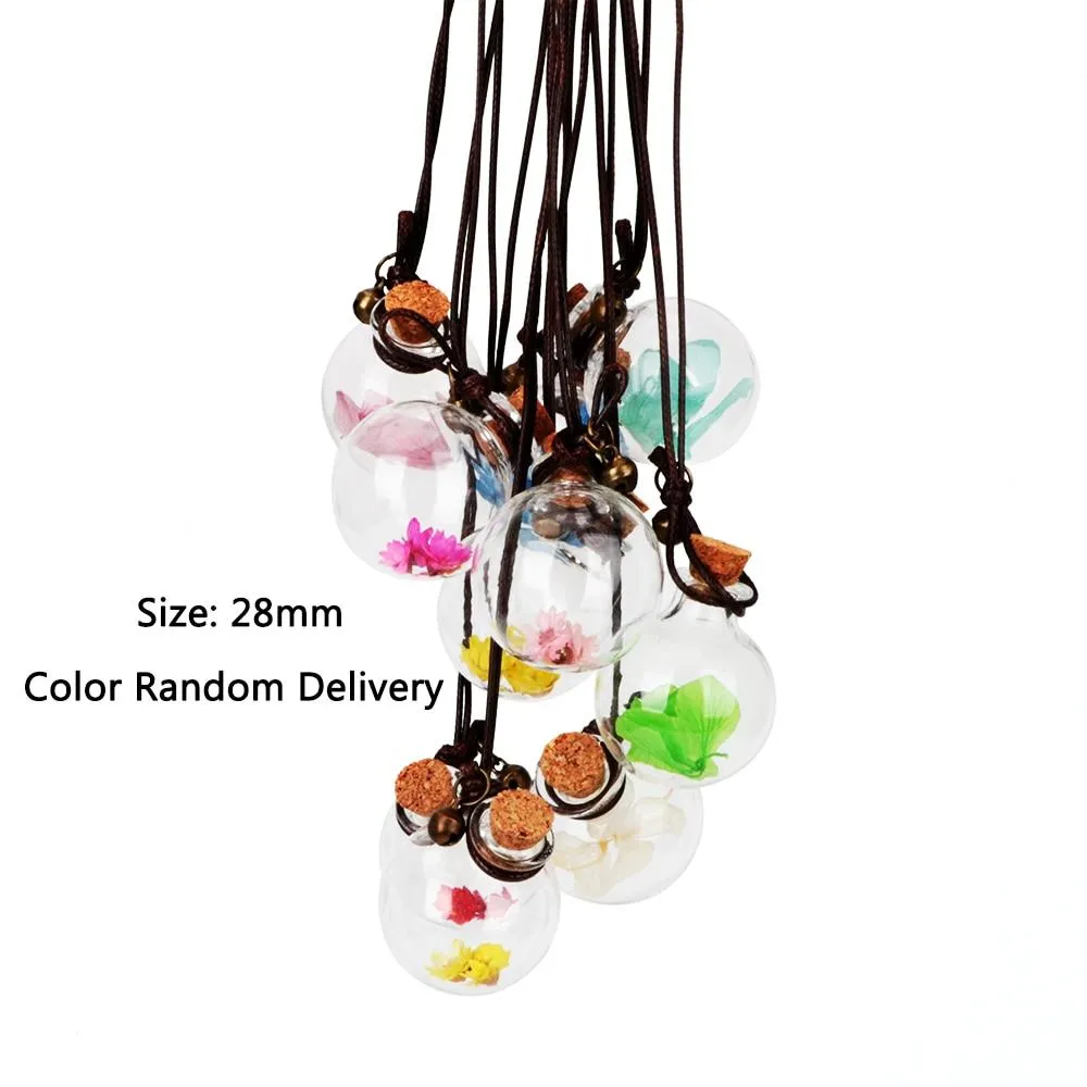 LEEPEE Empty Glass Bottle Fragrance Car Hanging Perfume Pendant For Essential Oils Diffuser Air Freshener Car-styling