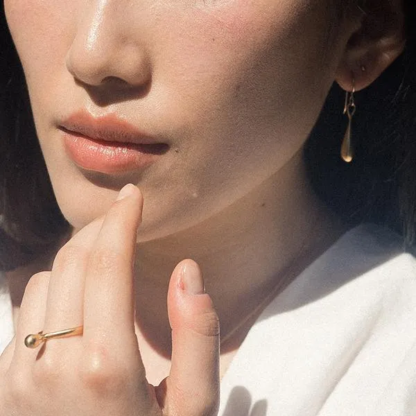 Liquid Gold Dangle Sterling Silver Earrings