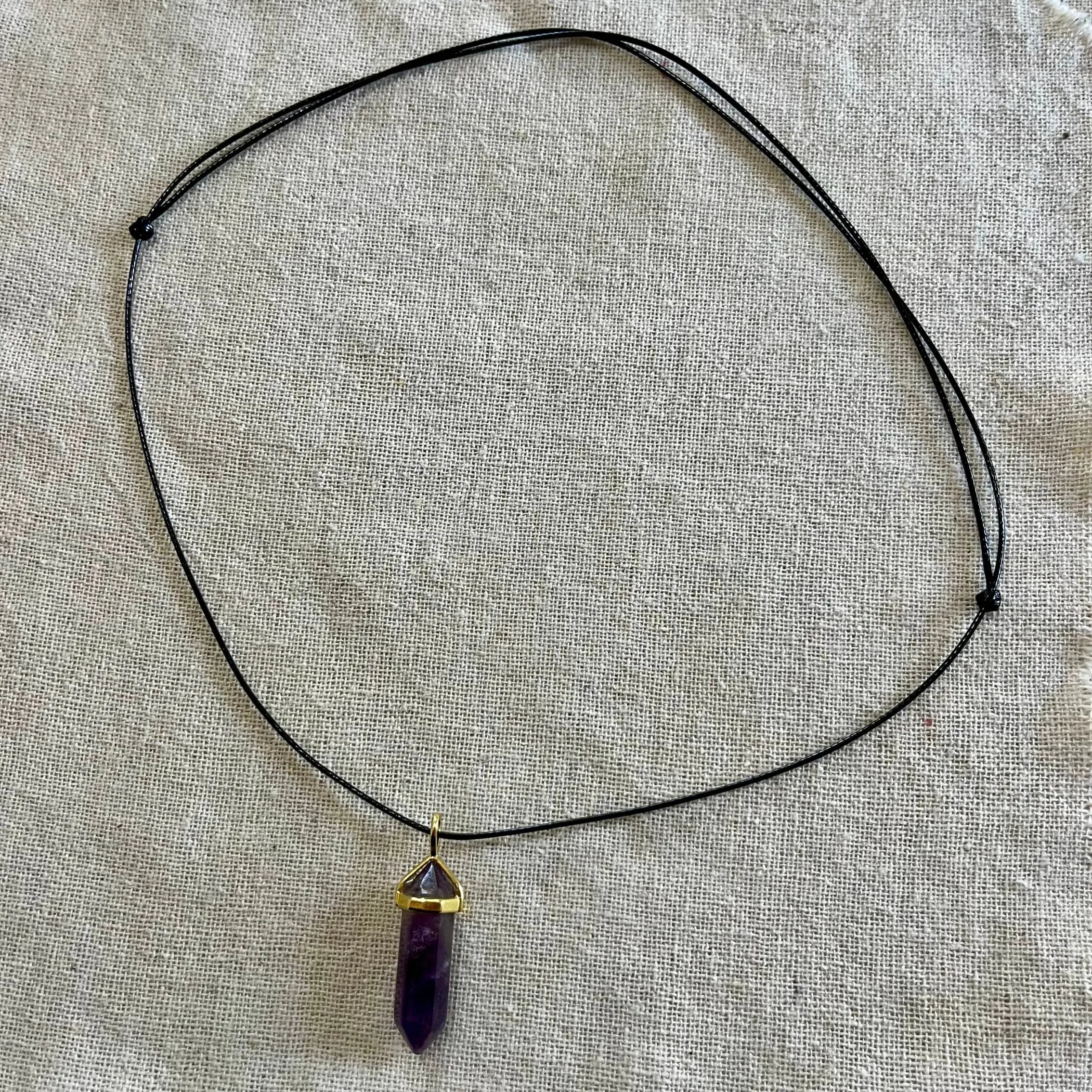 Lithos Point Pendant - Amethyst