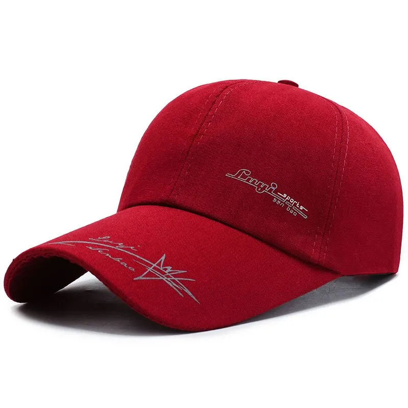Long Brim Summer Baseball Cap For Men Print Fishing Hat Snapback Golf Trucker Caps Canvas Women Sun Visors