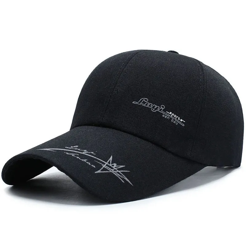Long Brim Summer Baseball Cap For Men Print Fishing Hat Snapback Golf Trucker Caps Canvas Women Sun Visors