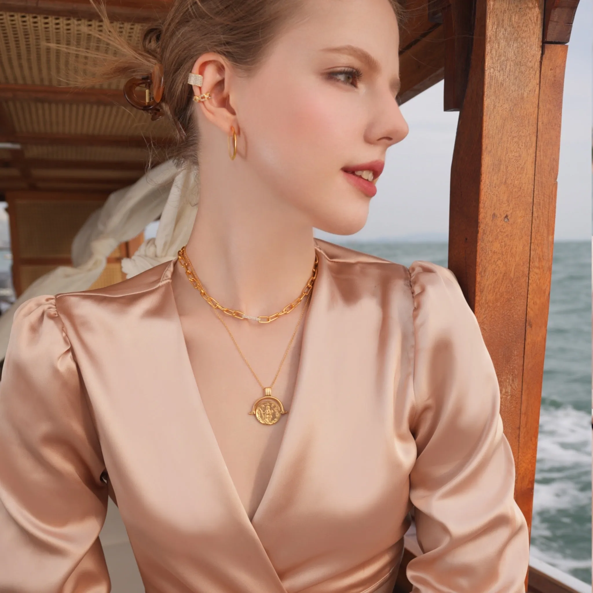 Lucky Flipped Coin Necklace
