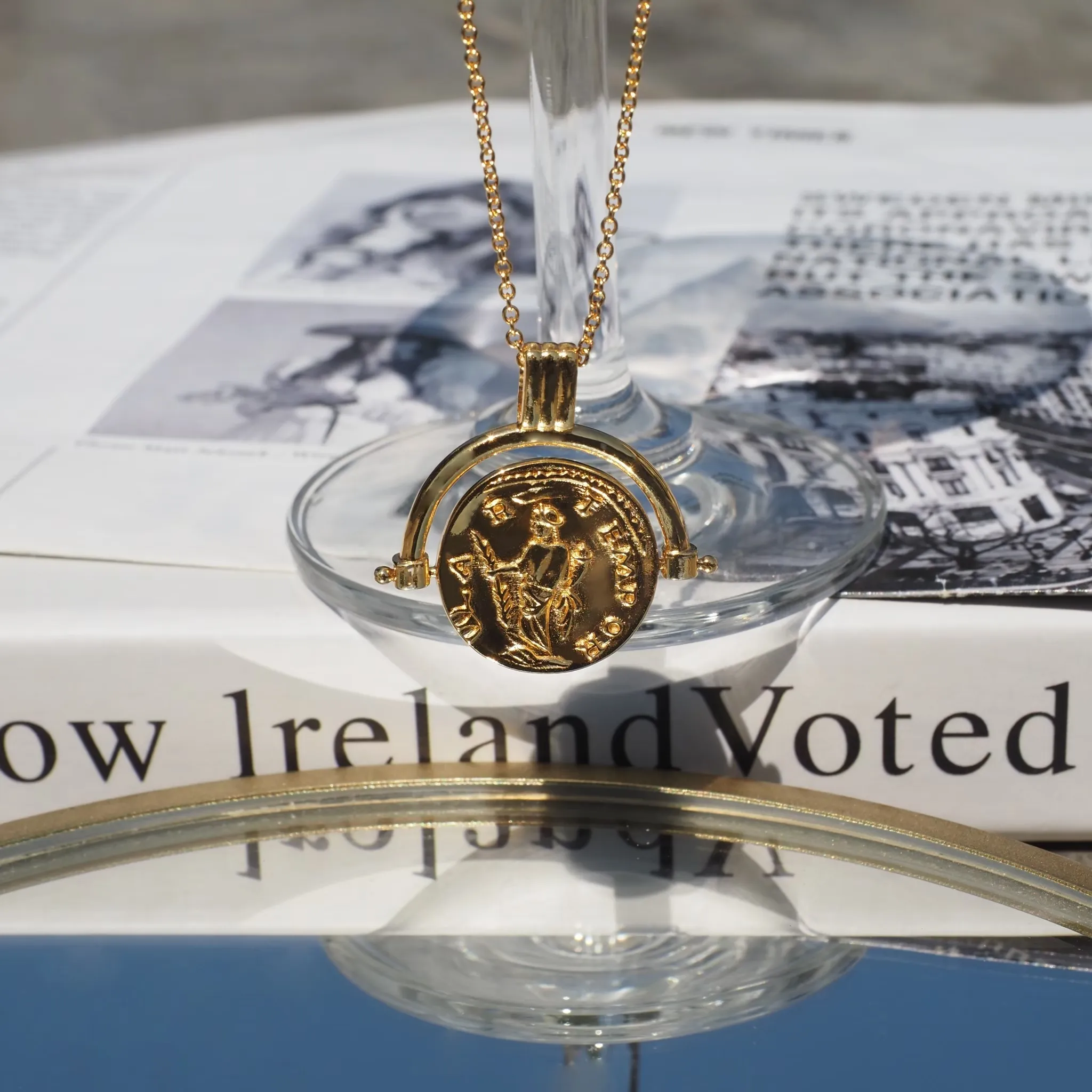 Lucky Flipped Coin Necklace