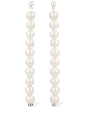 Magda Butrym   Pendant pearl earrings 