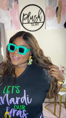 Mardi Gras Earrings (tassle)