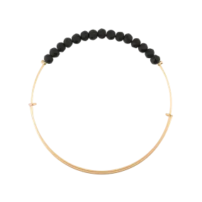 *Matte Black Crystal Bangle