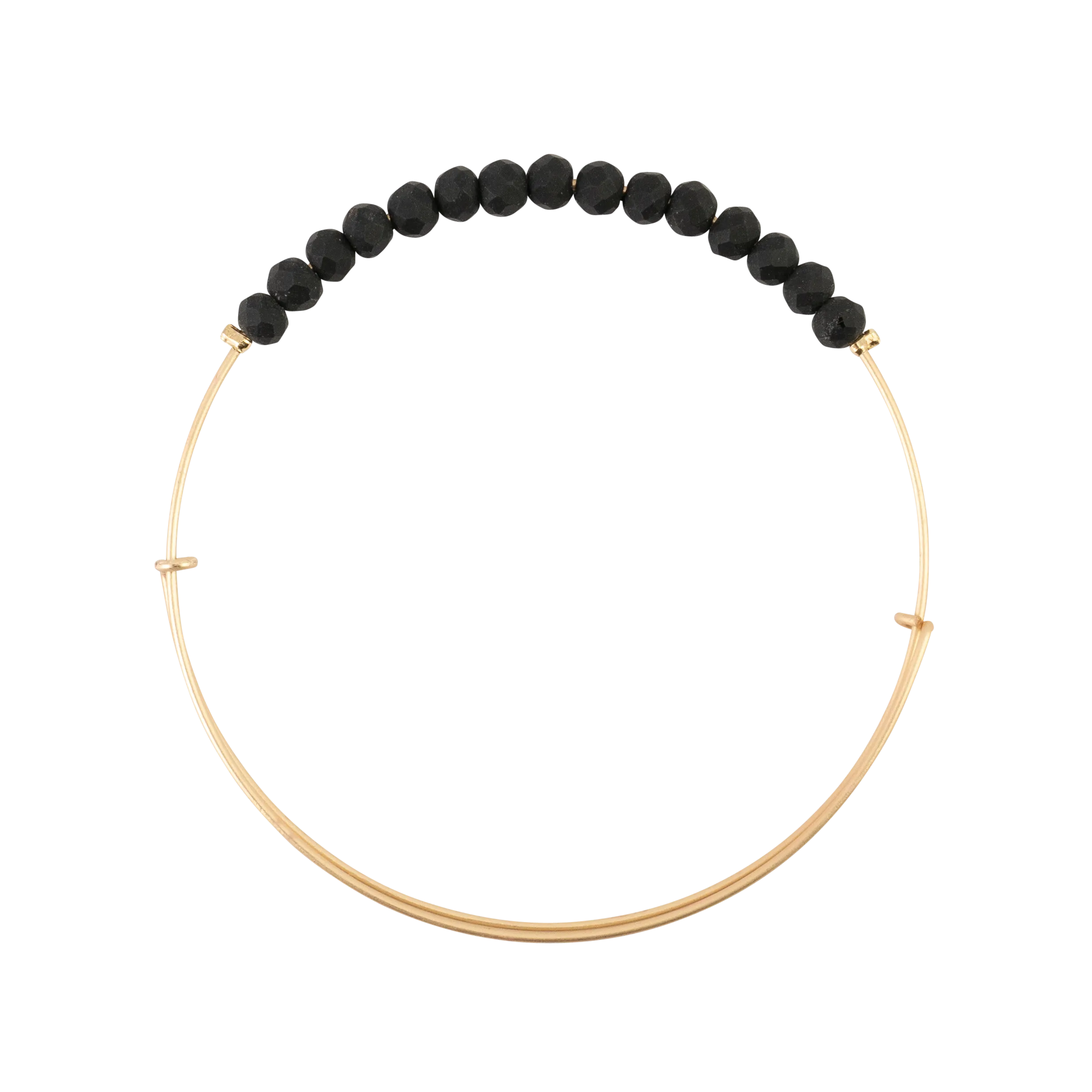 *Matte Black Crystal Bangle