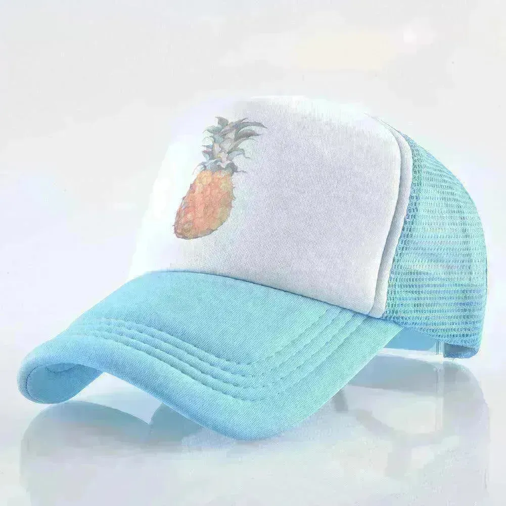 Men's And Women's Baseball Caps Fashion Pineapple Print
