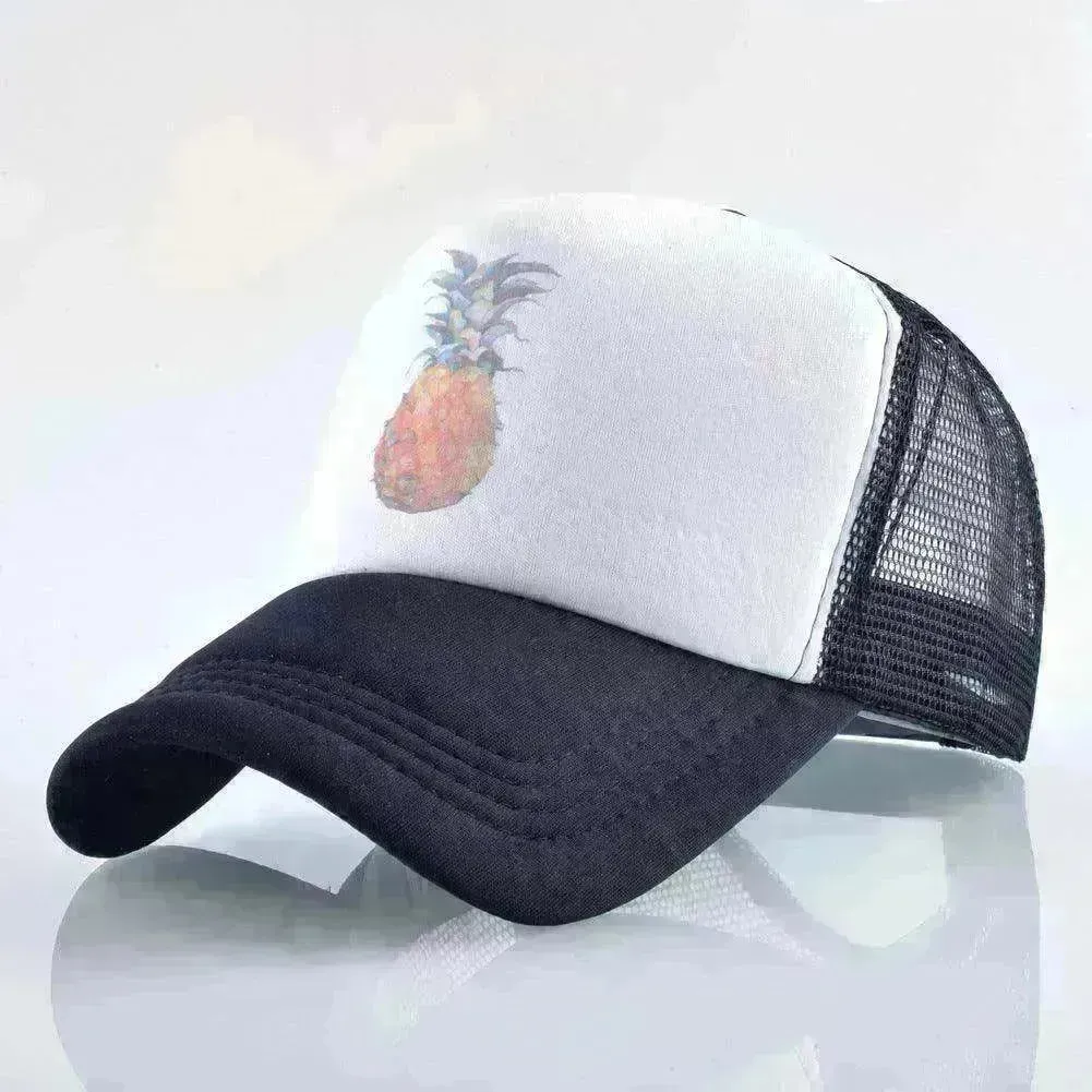 Men's And Women's Baseball Caps Fashion Pineapple Print