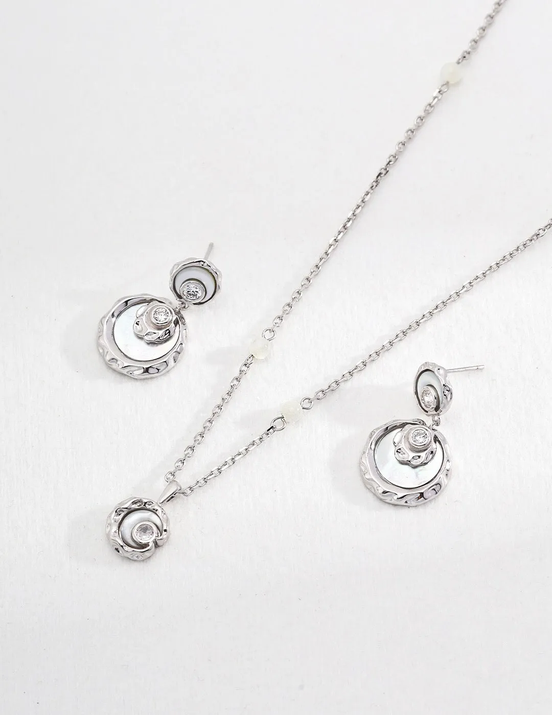Minimalist Round Zircon Drop Earrings