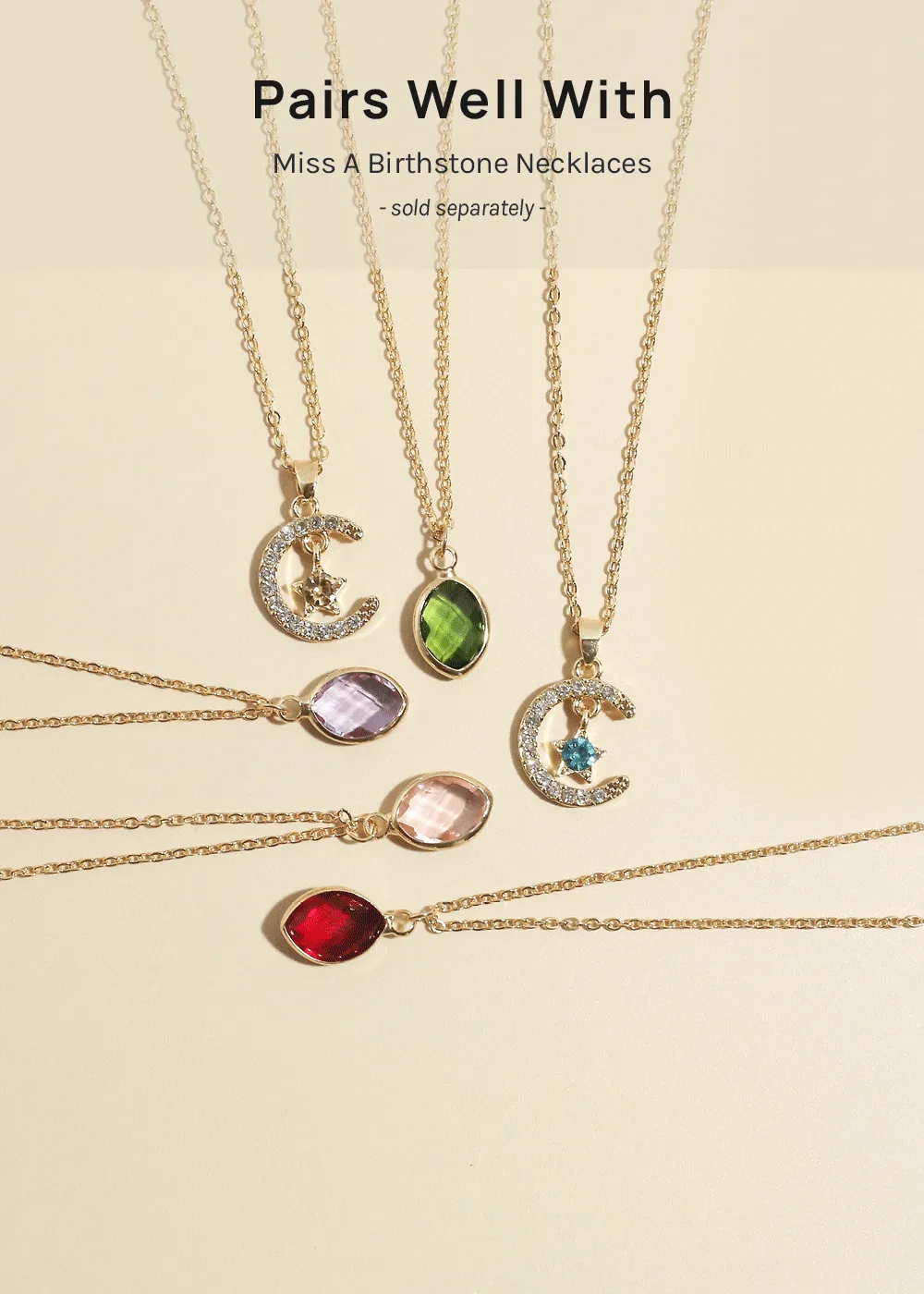 Miss A Necklace Clasp - Gold