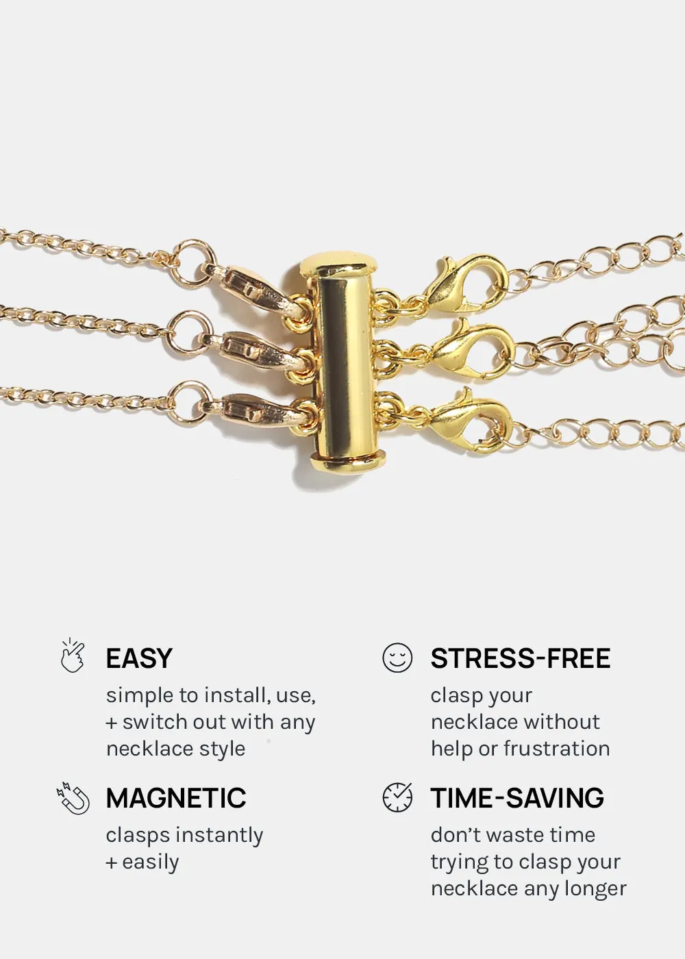 Miss A Necklace Clasp - Gold