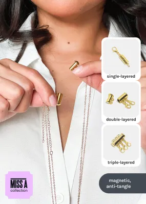 Miss A Necklace Clasp - Gold