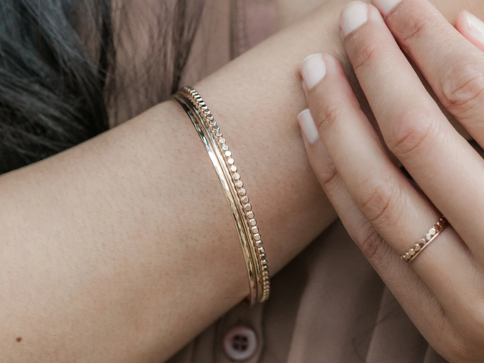 Mixed Bangle Stack