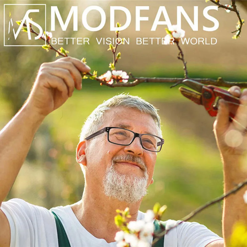 Modfans Unisex Full Rim Rectangle Polycarbonate Reading Glasses R0341