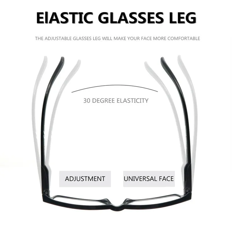 Modfans Unisex Full Rim Rectangle Polycarbonate Reading Glasses R0341
