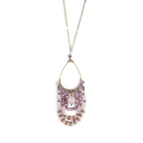 Monica Amethyst Necklace Stone Beads - Thailand