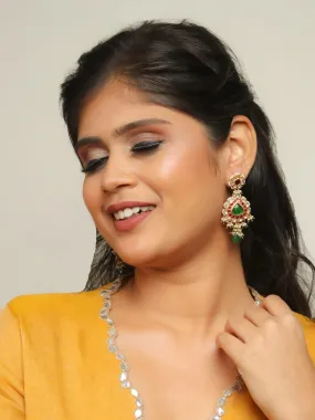 Multi Color Kundan Stone Earrings