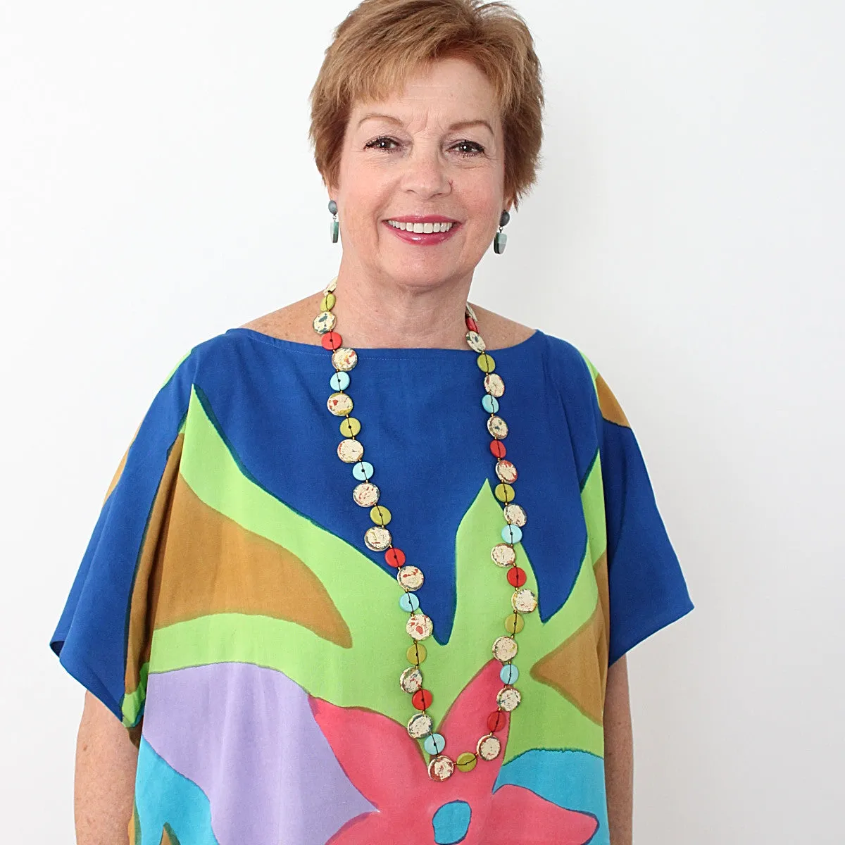 Multi Color Splatter Selena Necklace