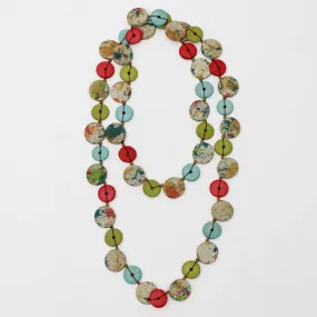 Multi Color Splatter Selena Necklace