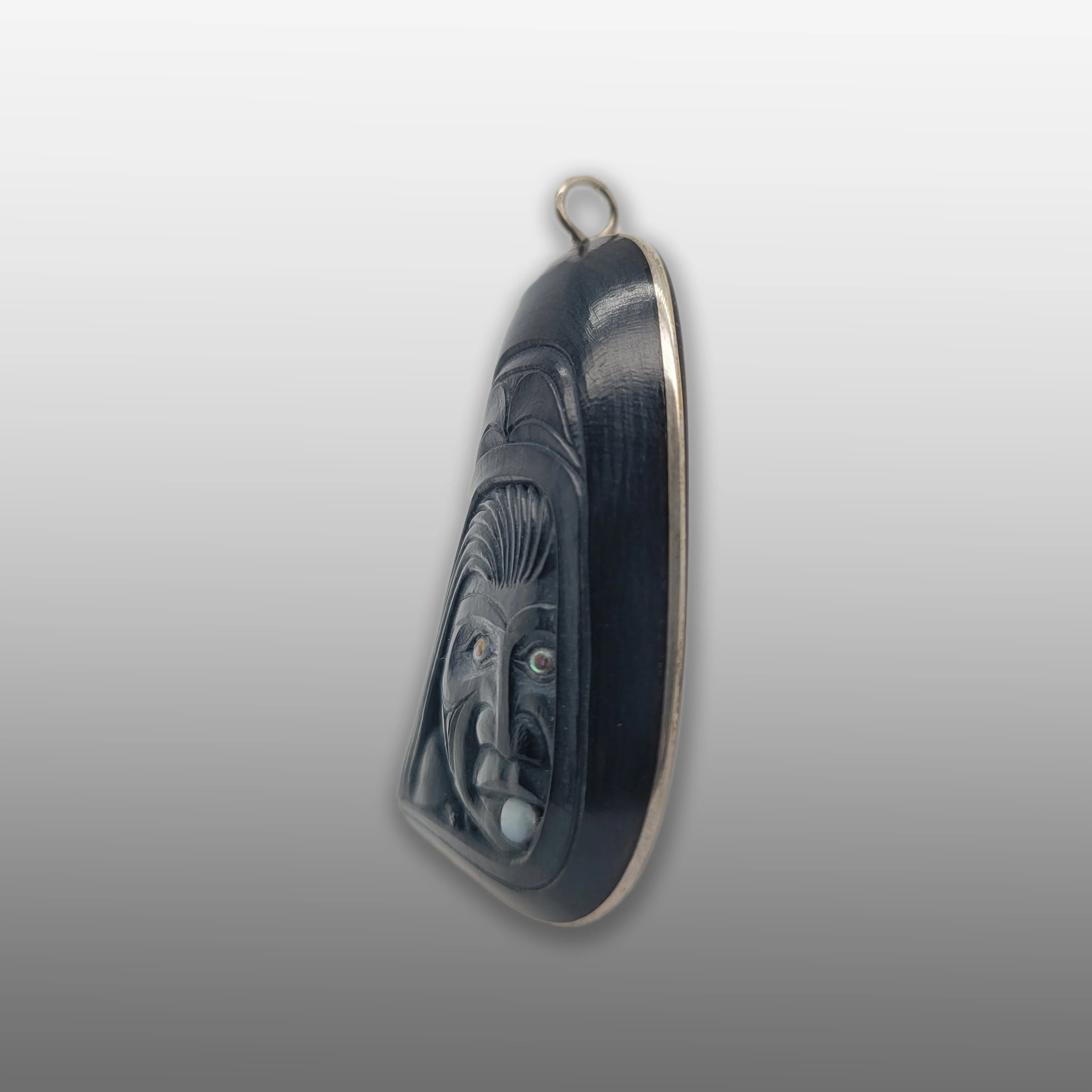 Nanasimgit and the Killer Whale Argillite Pendant