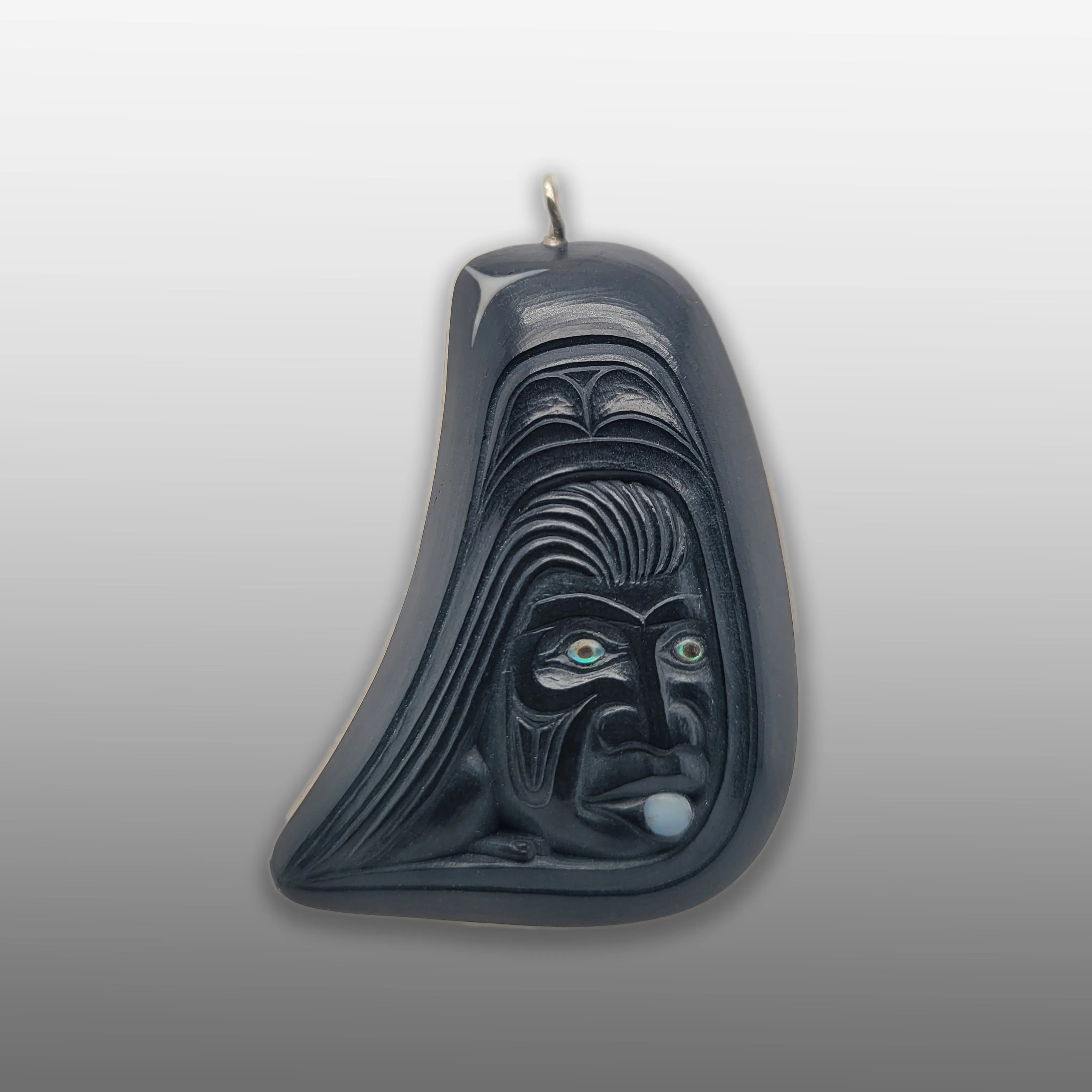 Nanasimgit and the Killer Whale Argillite Pendant