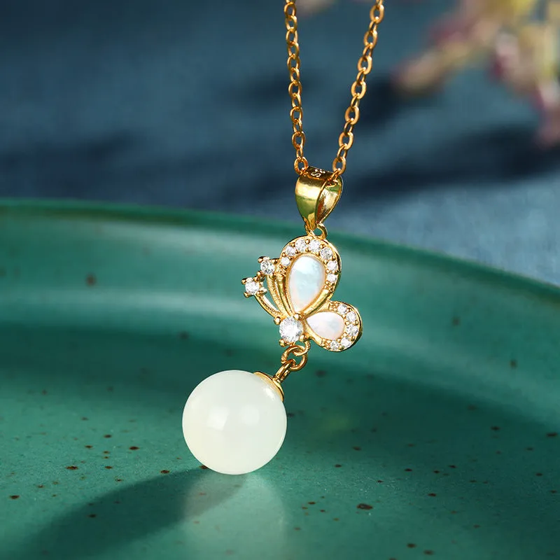 Natural Jade Pendant Nephrite Silver Pendant ZPT110