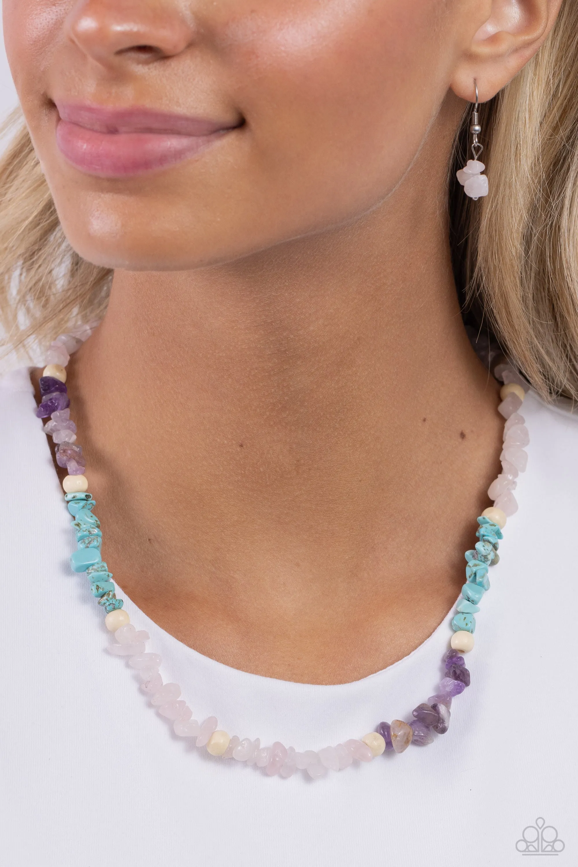 Necklaces Urban Soothing Stones - Pink N2406