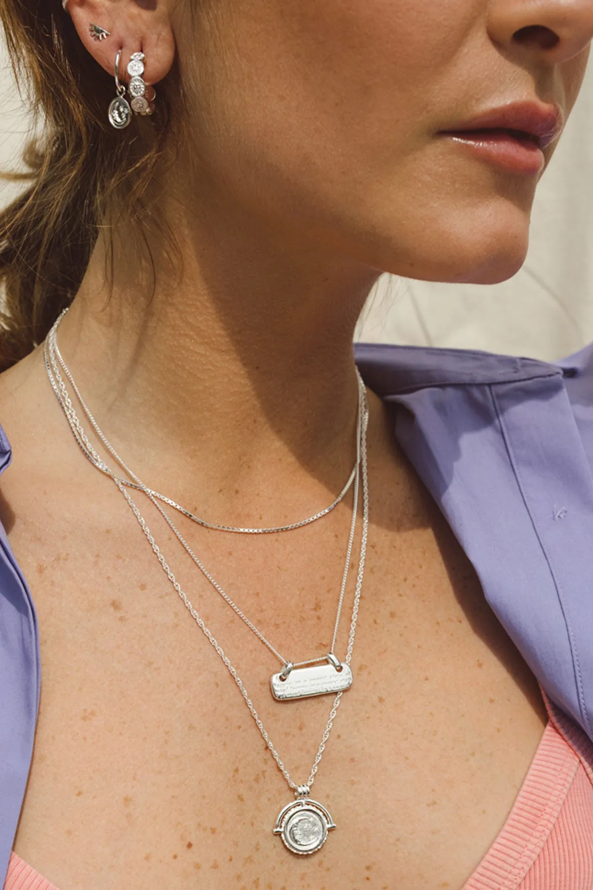 Nightfall necklace silver