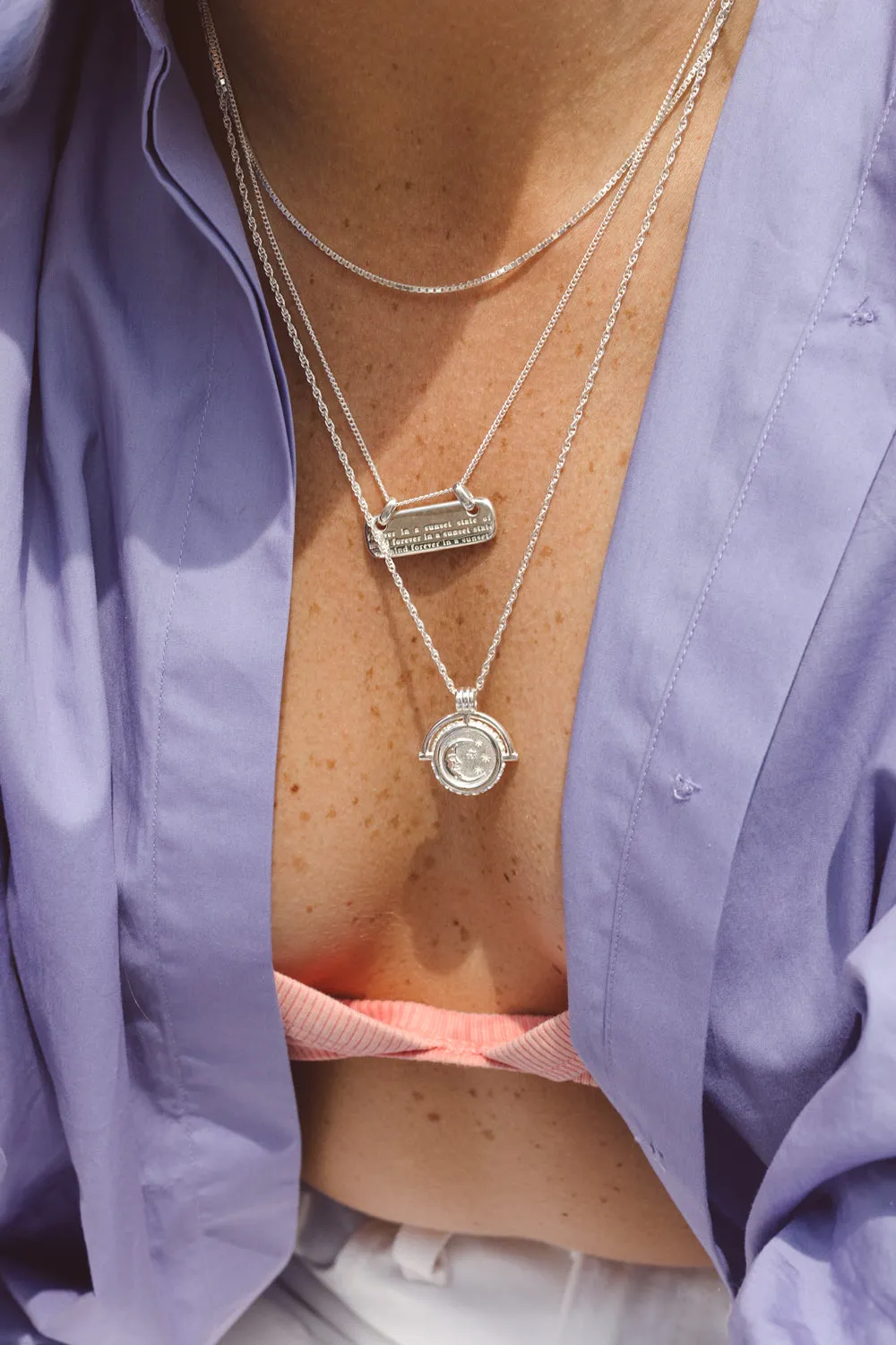 Nightfall necklace silver