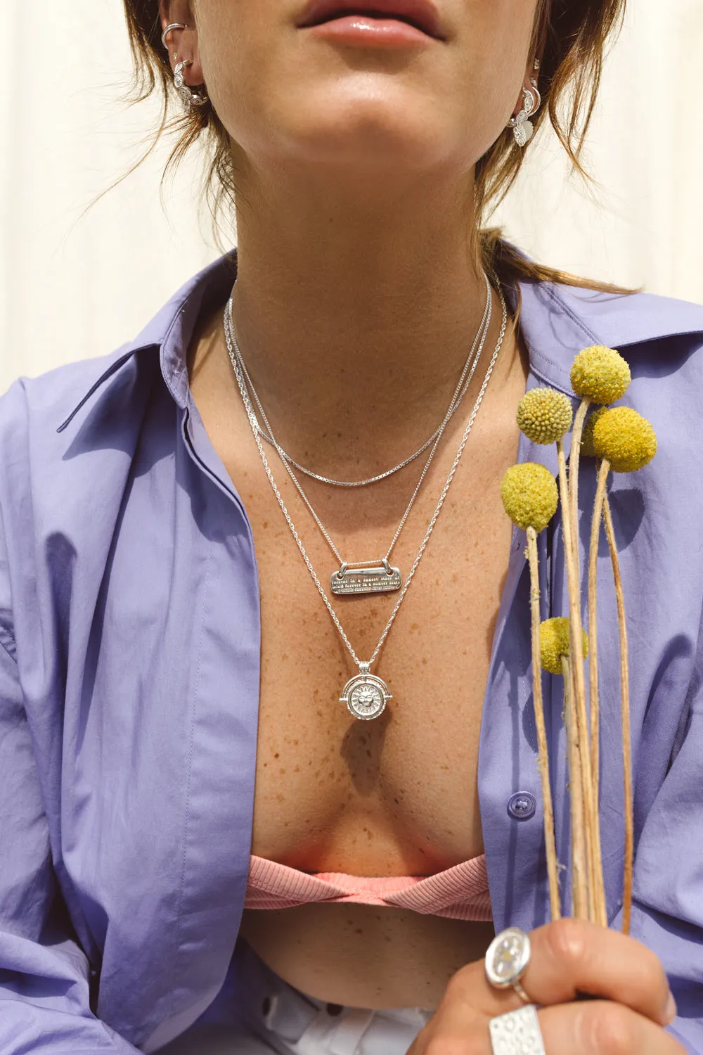 Nightfall necklace silver