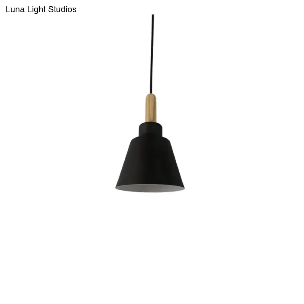 Nordic modern hanging lights, E27 Aluminum wood Pendant Lights, household Restaurant decorative lighting