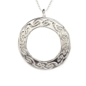 Open Celtic Flow Round Pendant