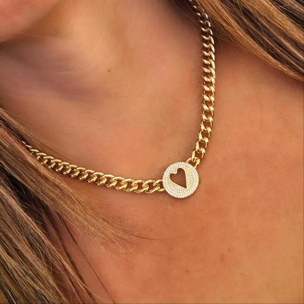 Open Heart Necklace