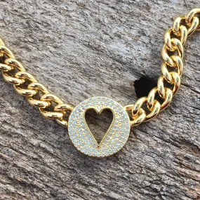 Open Heart Necklace