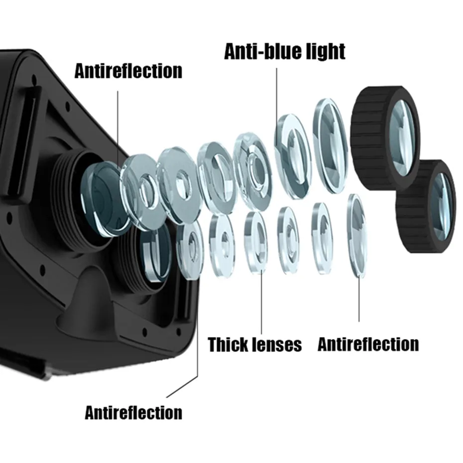 Original VR 3D Glasses Pro Virtual Reality VR Google Cardboard Headset Head Mount for Smartphone 4-6'   Remote Control