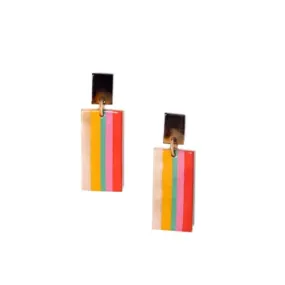 Paradise Striped Cabana Earrings