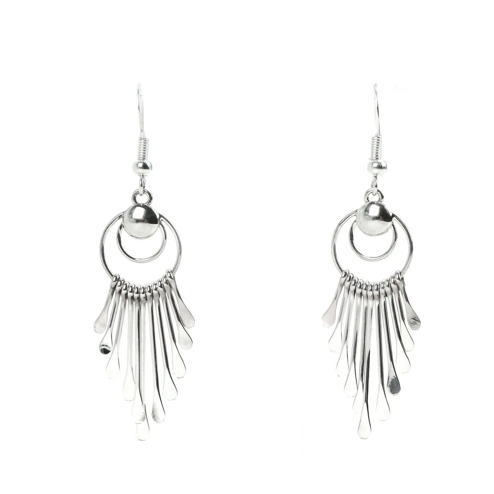 Pauline Armstrong Sterling Silver Cascading Dangle Earring