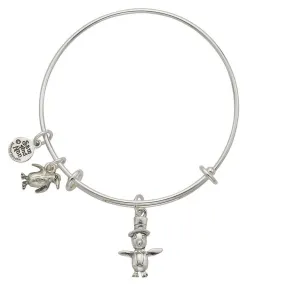 Penguin Charm Bangle Bracelet