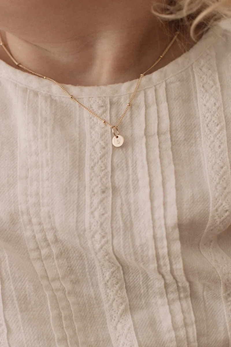 Petite Initial Pendant - 9ct Gold