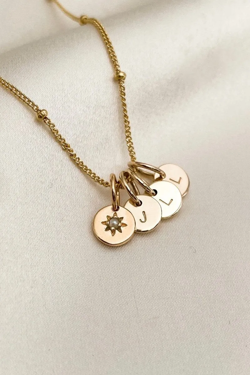 Petite Initial Pendant - 9ct Gold