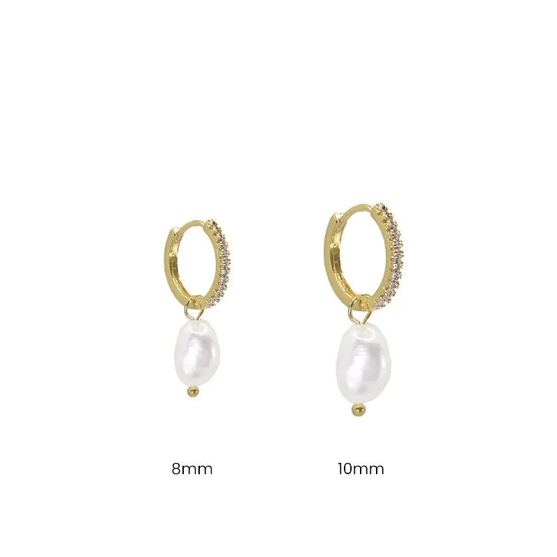Positano Pearl Hoops